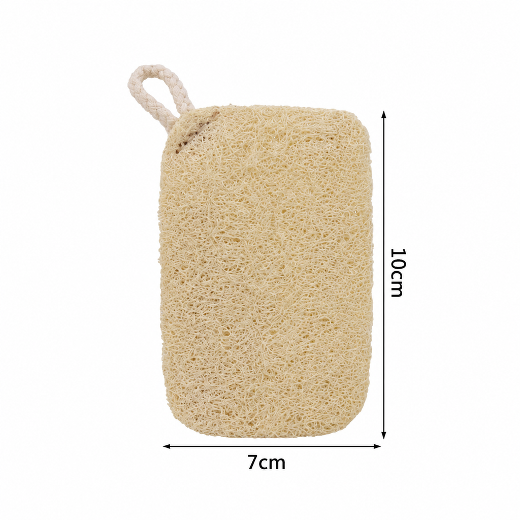 Natural Loofah Cleaning Sponge Pad for Dishes, Pots & Kitchen Cleaning