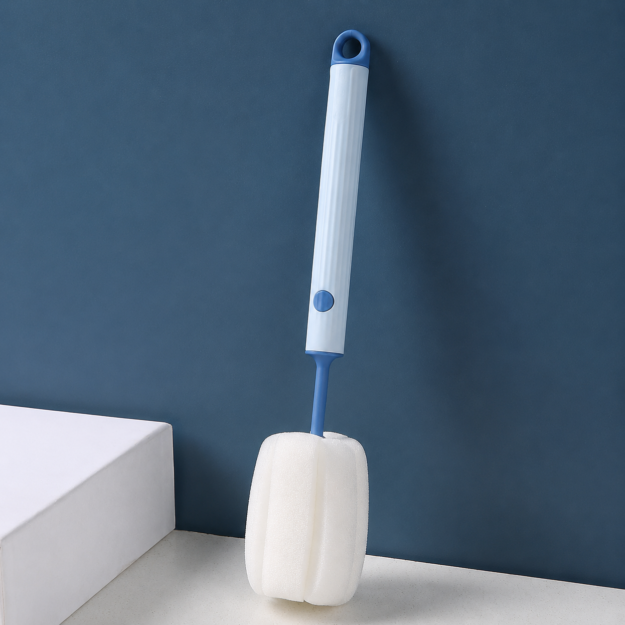 Long Handle Sponge Cup Cleaning Brush with Replaceable Head