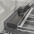 Double-Sided V-Shaped Floor Gap Brush with Squeegee & Extendable Handle