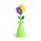 Long Handle Dish Scrub Brush for Pots, Pans & Kitchen Cleaning