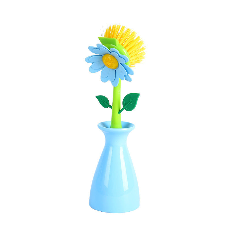 Long Handle Dish Scrub Brush for Pots, Pans & Kitchen Cleaning